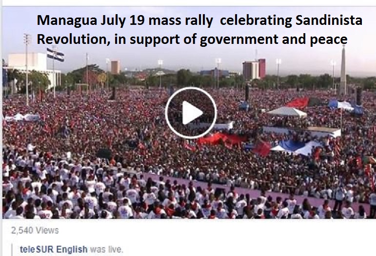 Image result for managua rally july 19